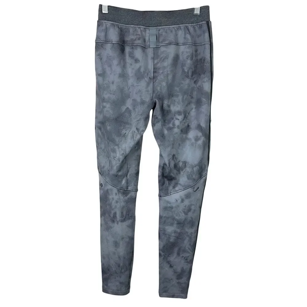 Lululemon Textured Tech Pant Diamond Dye Gold Spice Black Men's Size XS EUC